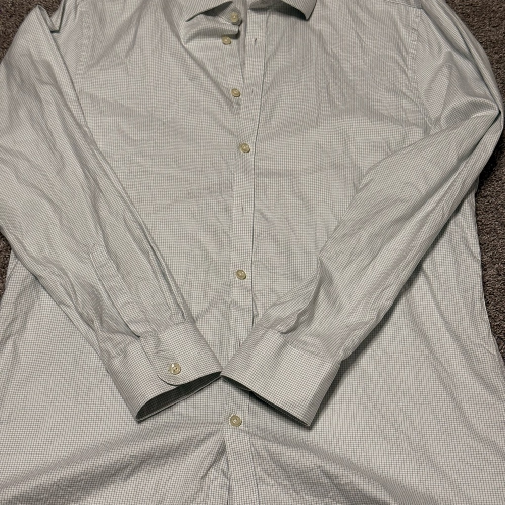 Charles Tyrwhitt Green Check Dress Shirt